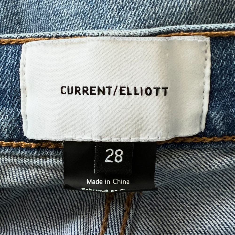 Current/Elliott Seamed Cropped Jeans - image 7